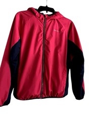 Eddie Bauer Reversible Coat Jacket Pink Floral-Fleece Girl's Size L  14/16 