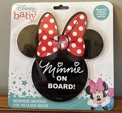 Disney Baby Safety First Minnie Mouse on Board! Car Window Sign 