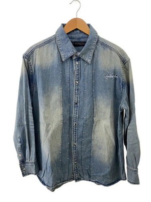 a good bad influence 25AW STUDSED DENIM SHIRT Long Sleeve Shirt L Cotton IDG