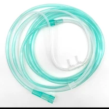 12 Pack Drive DeVilbiss Extra Soft Cozy Nasal Cannula 7ft Green Oxygen Tubing 12