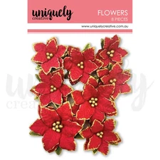 Uniquely Creative home for christmas poinsettia flowers