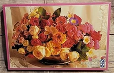 Vintage 1500 pc F.X. Schmid Field Of Roses