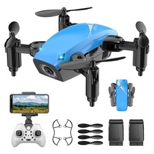 Drones for Kids with Camera, Mini RC Quadcopter Toy with Foldable Wings, Voic...