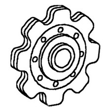 31-1689940 1689940W1 Idler Sprocket for White Corn Head 700 Series 9400 Series