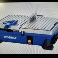 Kobalt Six amp 7 inch blade table top sliding tile saw used once