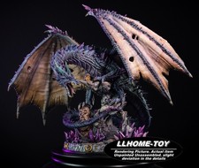 20CM tall evil Dragon 3D Print Unassembled Unpainted Model Kit statue figure