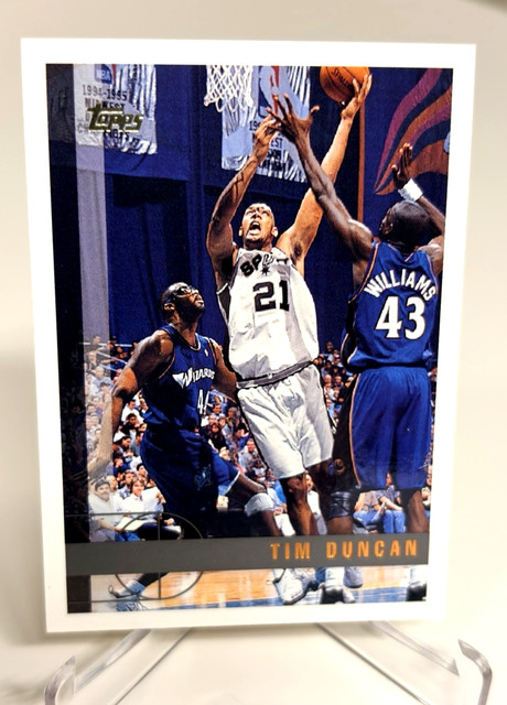 1997-98 Topps Tim Duncan RC #115 San Antonio Spurs HOF N/M-MT Sharp! Clean!