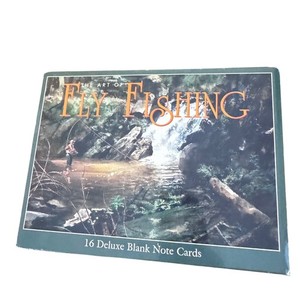 Art of Fly Fishing Note Cards by Arthur Shilstone, 15 Deluxe Blank Cards EUC