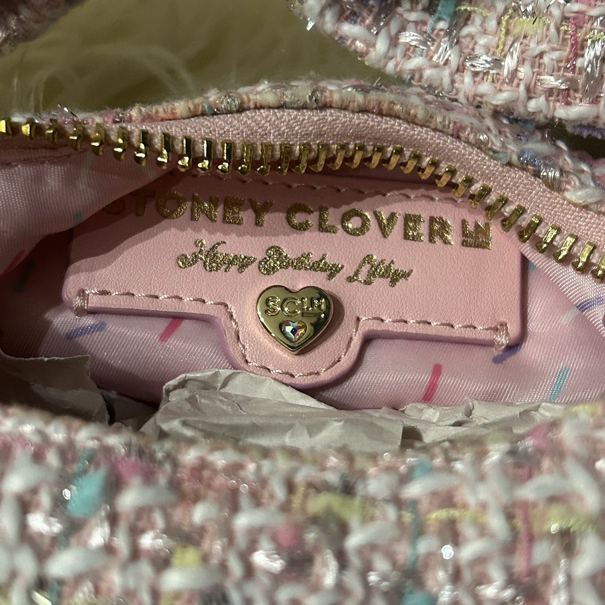 NWT Stoney Clover Lane Pink Happy Birthday Libby Tweed 