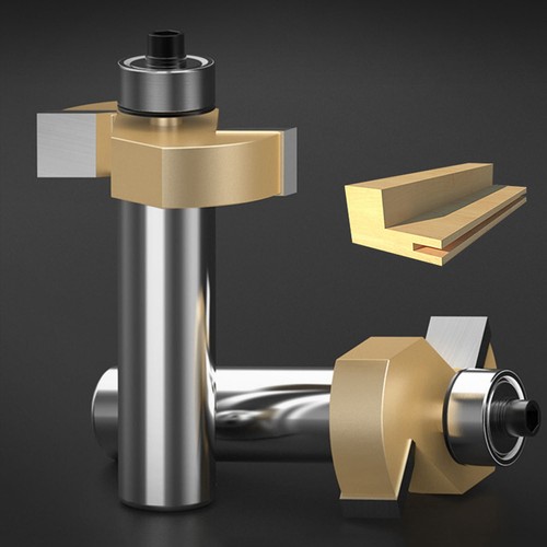 Woodworking Slot Cutter T-Slot Rabbet Slotting Biscuit Router Bit 1/4 1/2 Shank - Picture 6 of 28