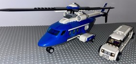 Lego 3222 City Helicopter and Limousine Set With Minifigures Manuals