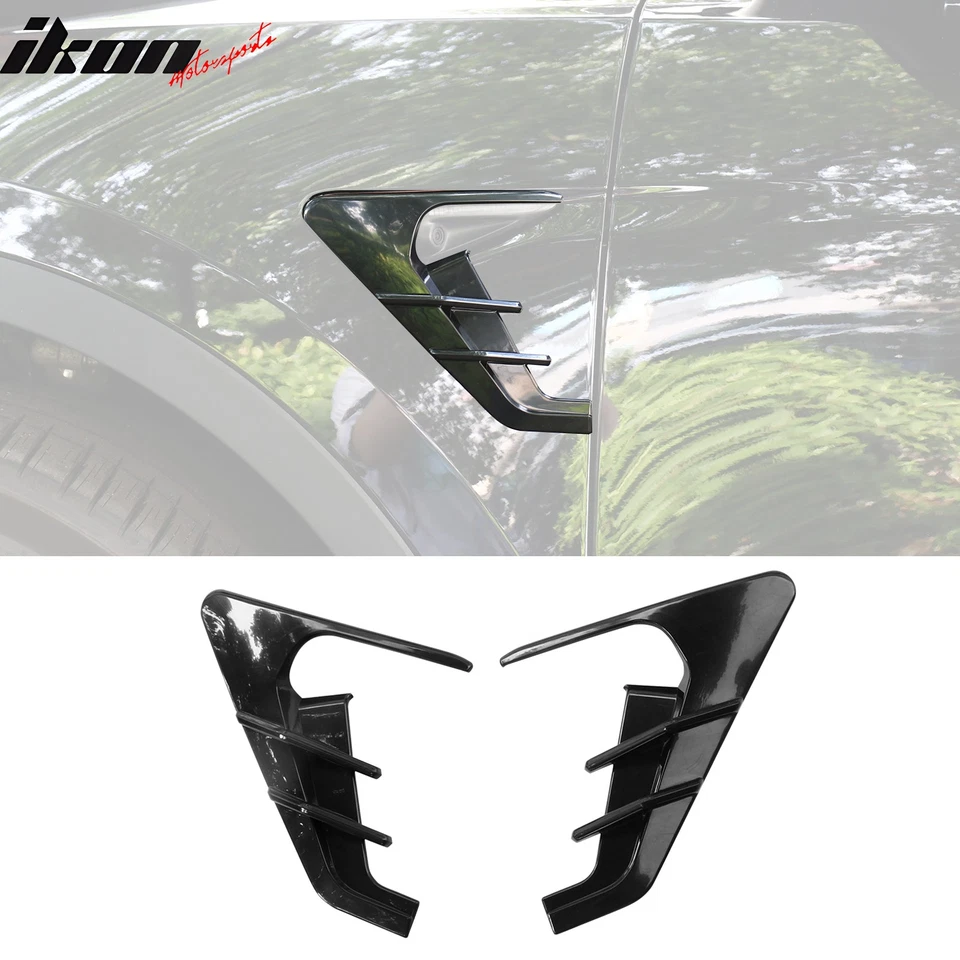 Fits 21-23 Tesla Model 3 20-22 Model Y Side Camera Flanks Cover Trim Matte Black