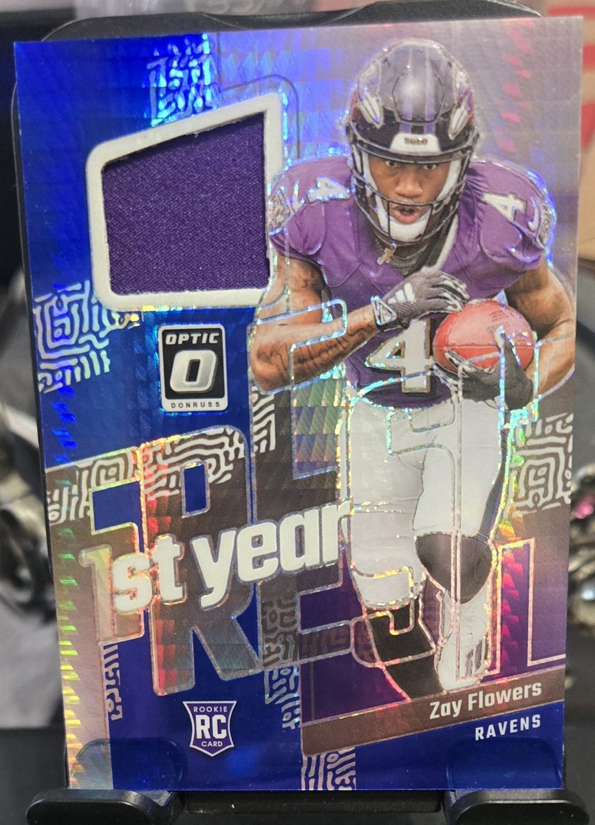 Zay Flowers 2023 Optic First Year Fresh Patch Prizm RC | eBay