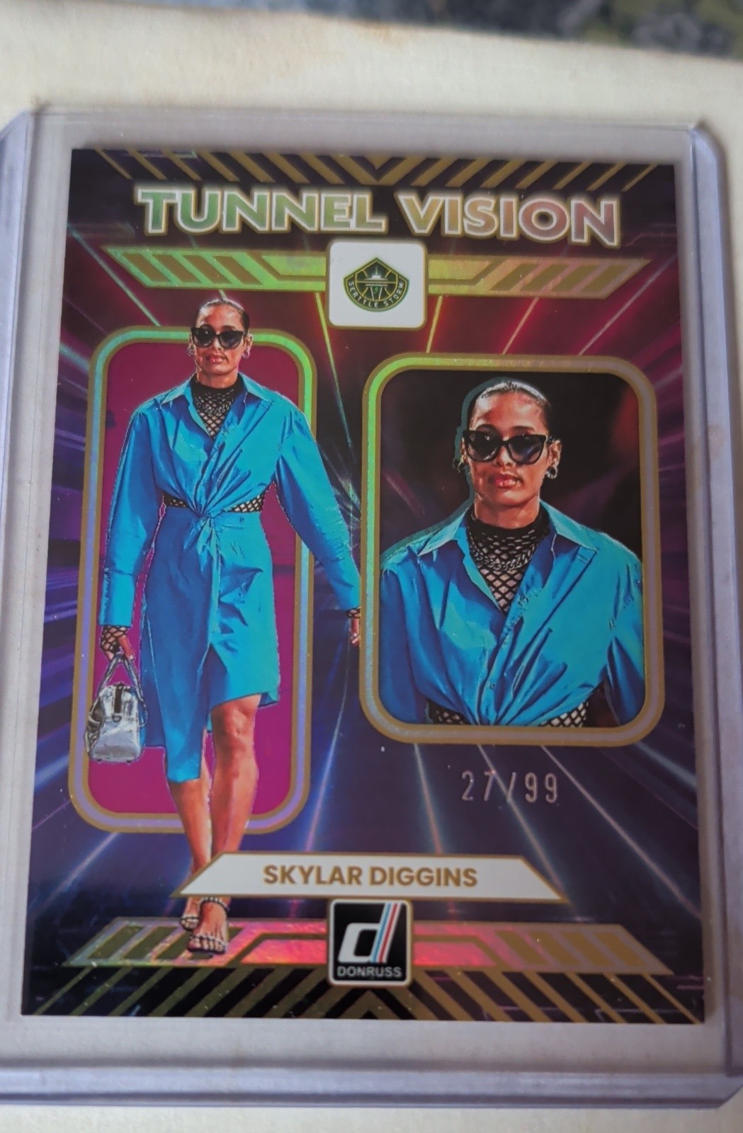 2025 Panini Donruss WNBA - Tunnel Vision Skylar Diggins-Smith #7 Holo Laser /99