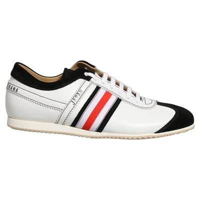 Baskets basses DOLCE & GABBANA en cuir noir blanc et daim EU40,5 / US10 - Photo 1/4