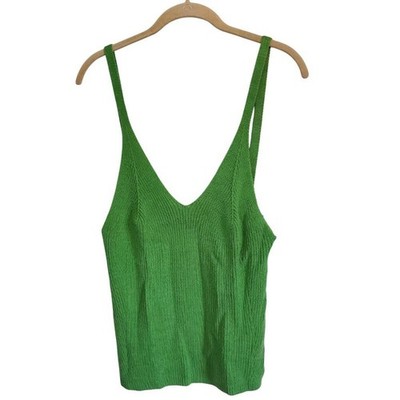 Anthropologie Maeve Everyday Maryanne Pullover Tank Top Kelly Green