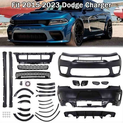 Front+Rear Bumper Kit Fender Flare for 2015-2023 Dodge Charger Widebody