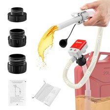 Fuel Transfer Pump for Gasoline Diesel Oil with Auto-Stop and Long Hose