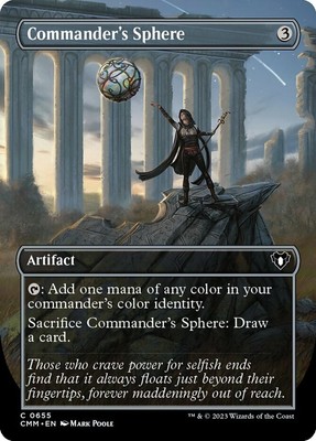 4x (655) Commander's Sphere - BORDERLESS MTG Commander Masters NM Magic Regular