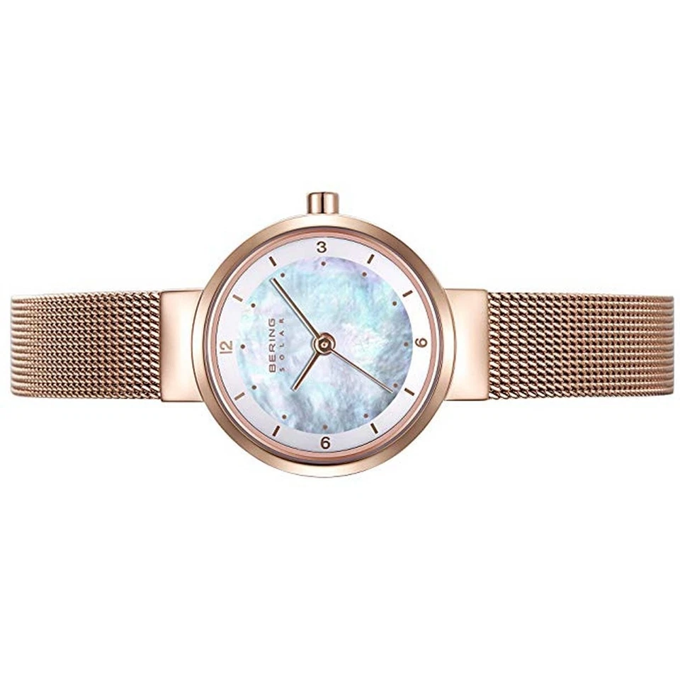 Bering Damen Uhr Armbanduhr Classic Solar - 14424-366 Meshband - Bild 2 von 2