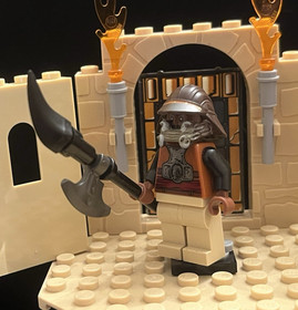 LEGO STAR WARS LANDO CALRISSIAN SKIFF GUARD MINIFIGURE (sw0398/9496-1) W/WEAPON