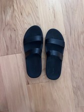 the row rubber dual band slide sandals