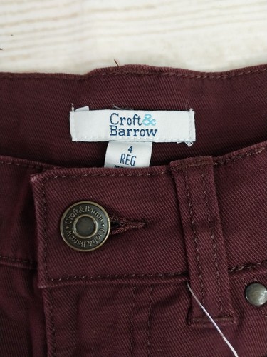 New Croft & Barrow Classic Stretch Straight Leg Mid Rise Women's Jeans 4 Regular - Picture 6 of 13