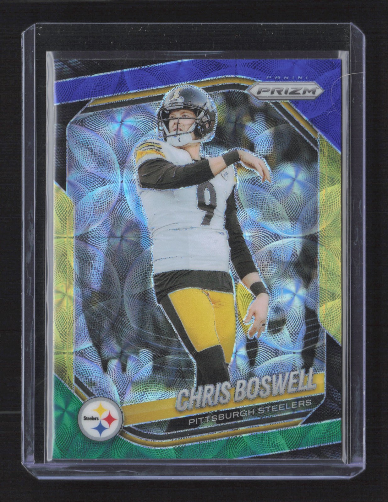 2025 Panini Prizm #174 Chris Boswell Choice Blue Yellow and Green