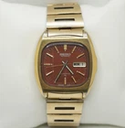 Vintage Seiko 17 Jewel 7006 -5019 Mechanical Winding Gold Wristwatch - Running!