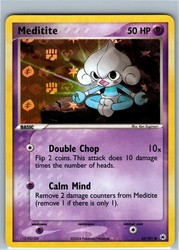 Meditite 65/101 EX Hidden Legends Reverse Holo Common