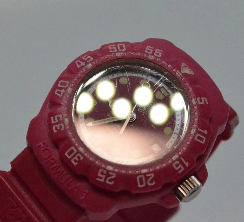 Reloj de cuarzo vintage [EXC+5] TAG Heuer Formula 1 365.508 esfera rosa para dama JAPÓN Foto 4 de 4