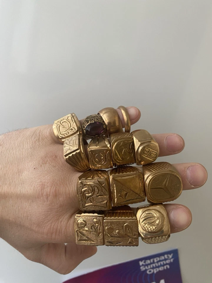 Anillo sello hombre vintage Foto 2 de 4