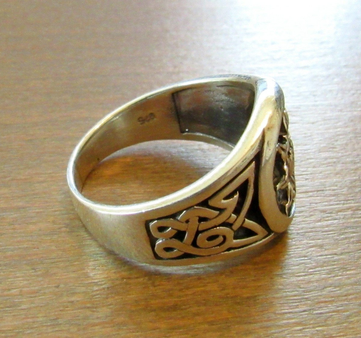 BySilverStone Sky Stars & Sun Men's Sterling Silver Band Ring - Celestial Wedding Band Or Gift - View #13