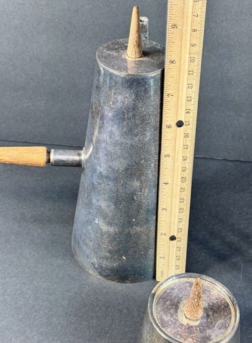 Made In Italy Kalmar? MCM Vintage Metall Kaffee/Teekanne Set & Milchkännchen & Zucker - Bild 16 von 22