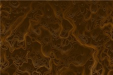Topographic Map Graphic Decal Vinyl Bike Scooter Motorcycle Car Wrap 24x36 Brown