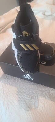 Adidas Deep Threat C Black Junior Basketball Shoes Size 11K Black/White