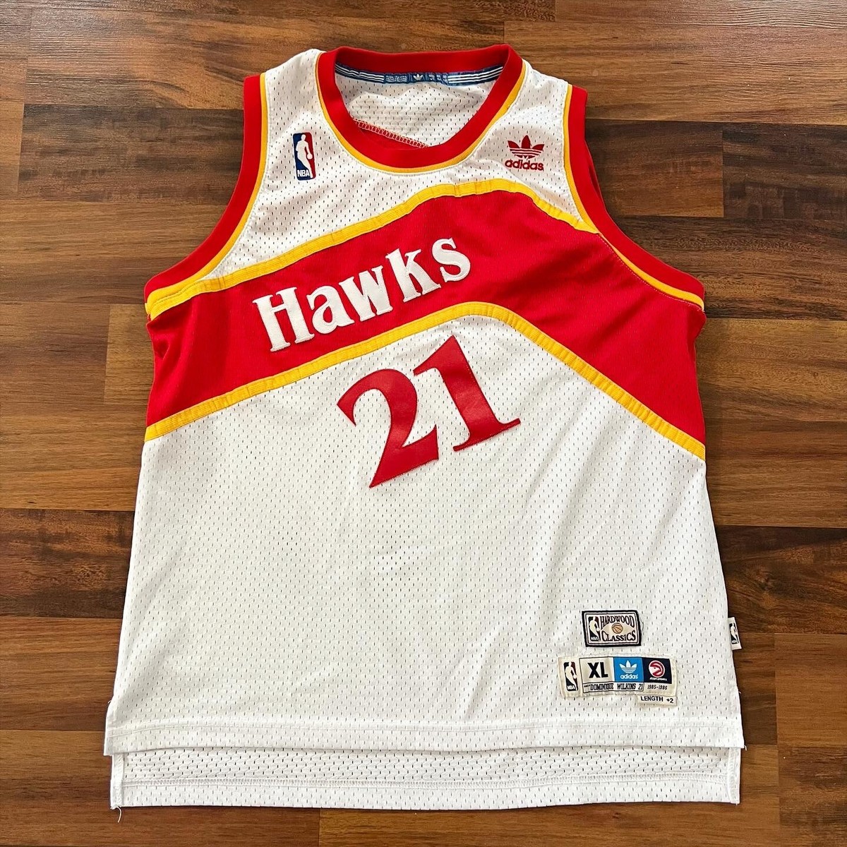 Dominique Wilkins NBA Atlanta Hawks Adidas Swingman Jersey Sz