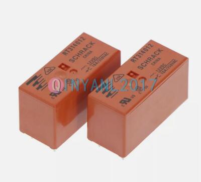 2PCS RT314012 8pins 12V RT314012 16A 250VAC schrack relay