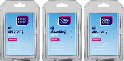 Oil Absorbing Sheets CLEAN & CLEAR 50ct ( 3 pack ) NEW LOOK ARRIVING!