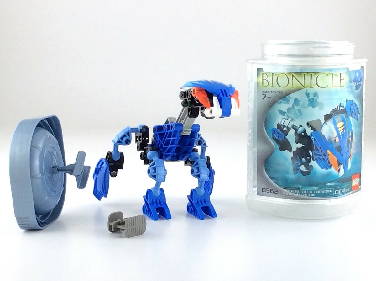 Vintage 2002 Lego Bionicle Gahlok Bohrok Figure Canister Set 8562