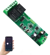 2-Channel Wifi Smart Switch Relay Module, Tuya/Smart Life App for Smart Home Rem
