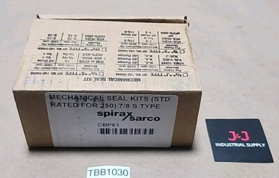 *NEW* Spirax Sarco CBP61 Mechanical Seal Kit ''S'' Type 7/8'' 142-54055 + Warranty!