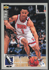 1994 Collector's Choice #112 David Wesley Silver Signatures