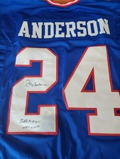 Ottis Anderson Signed SB XXV MVP Inscription New York Jersey !! 🔥🔥