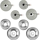 W10196405-2&W10196406-2 & MP22YA Electric Range Burner Element Kit For Whirlpool