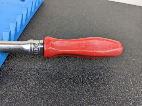#bj649 Snap On Tools FHLFD80 3/8 Flex Head Ratchet Hard Handle - RED - Picture 5 of 14