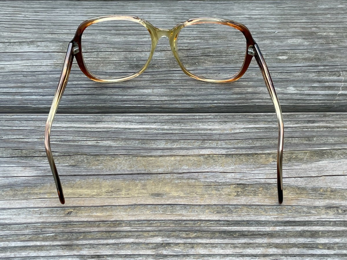 Vintage Eyeglasses Frame Brown Unisex Glasses Frame Z-87 61[]19 135 Vintage Eyeglasses Frame Brown Unisex Glasses Frame Z-87 61  main image 3