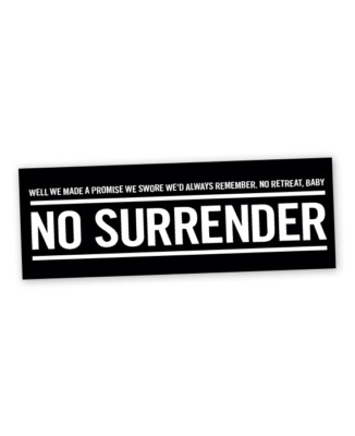 Bruce Springsteen Sticker - No Surrender bumper, born in the usa