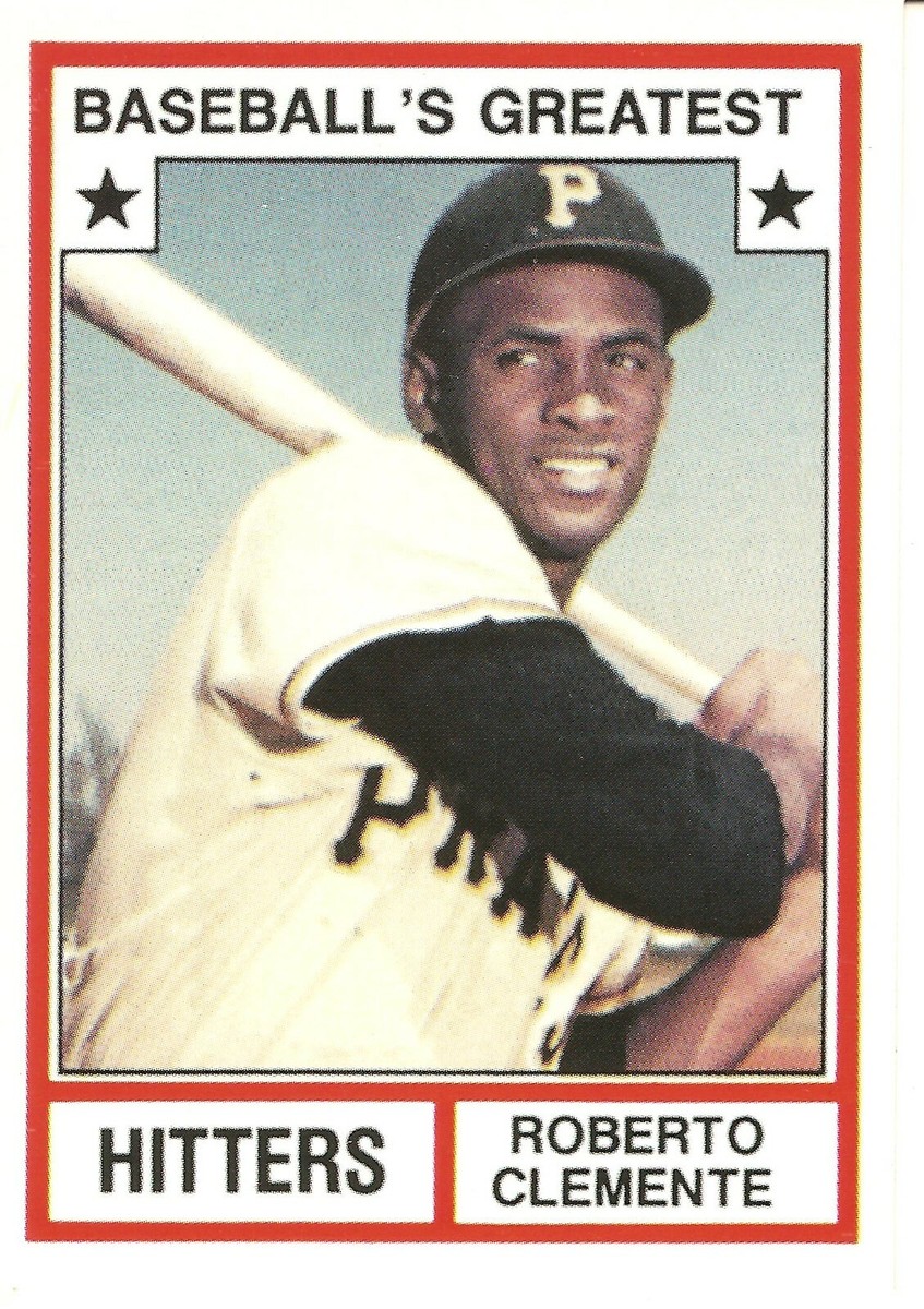 1982 BASEBALL'S GREATEST HITTERS ROBERTO CLEMENTE BASEBALL CARD