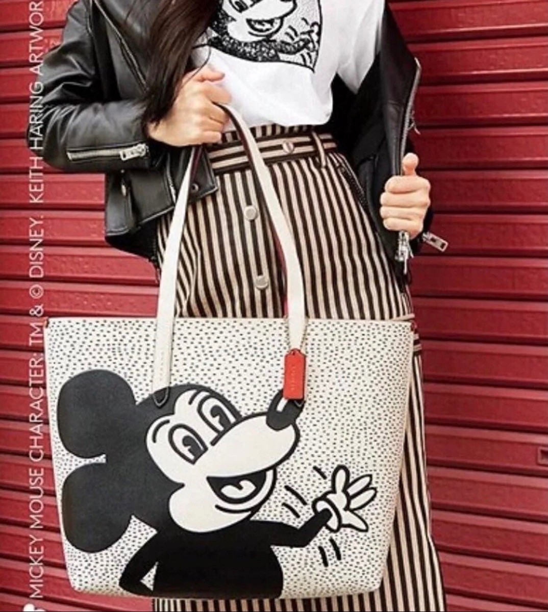 COACH Disney Mickey Mouse X Keith Haring Highline Tote bag handbag